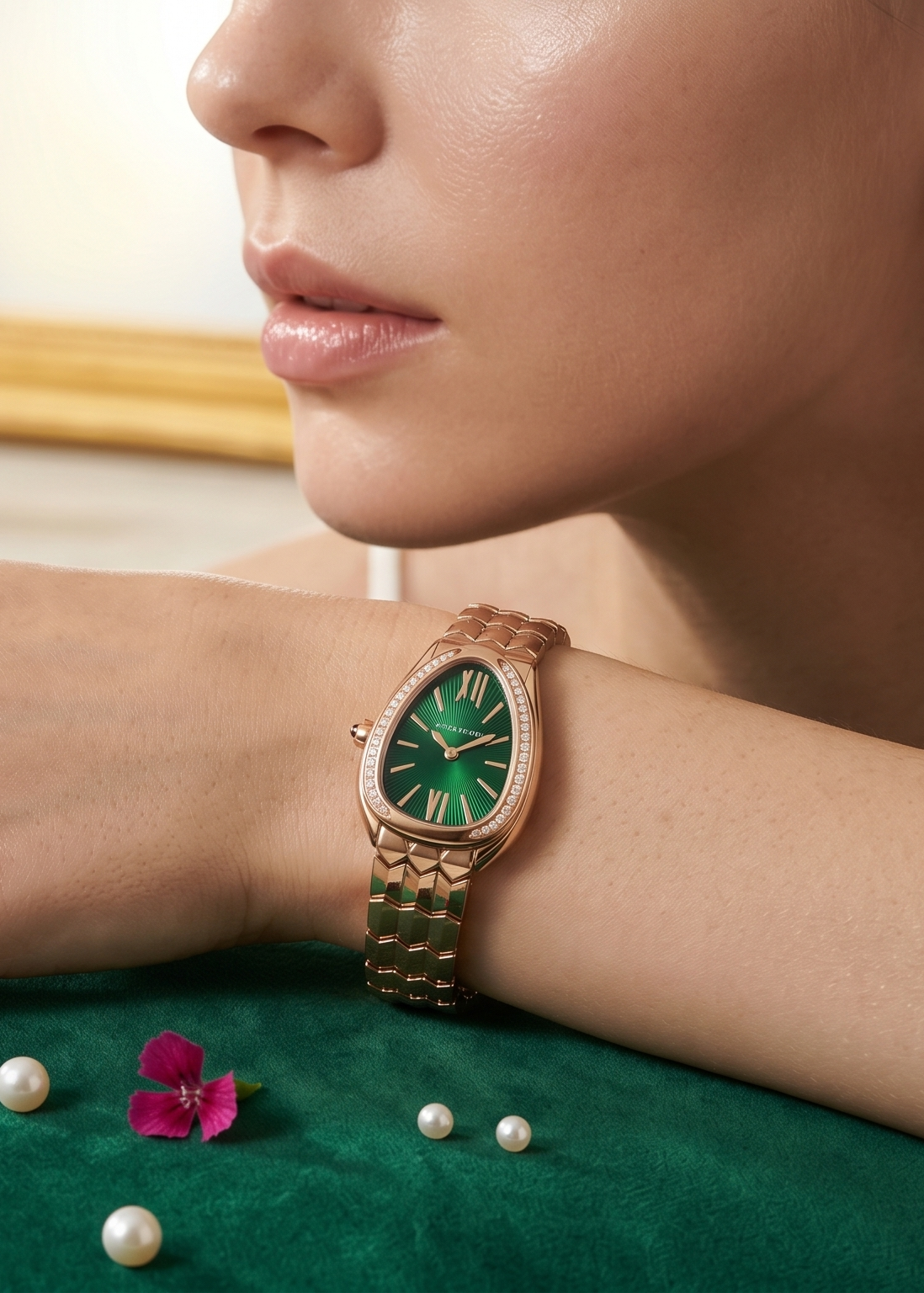 Green Classic Vintage Watch