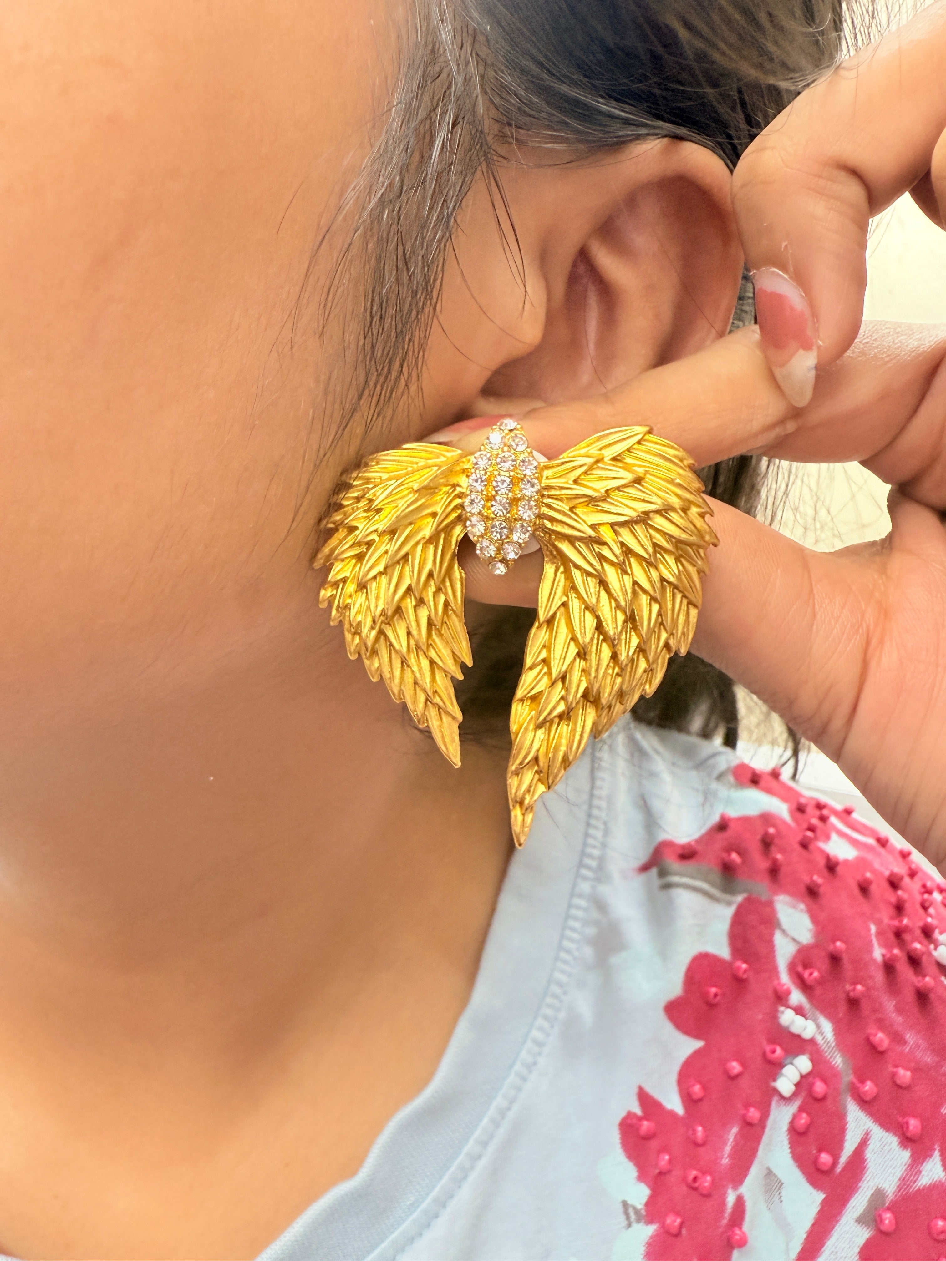 Wing Earrings (matte)