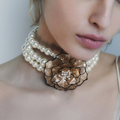 Pearl Floral Statement Neckpiece