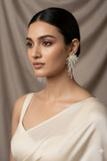 Pearl Fringe Statement Earrings
