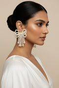 Pearl Bow Earrings