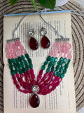 Multi Gulaboo Beaded Necklace Set