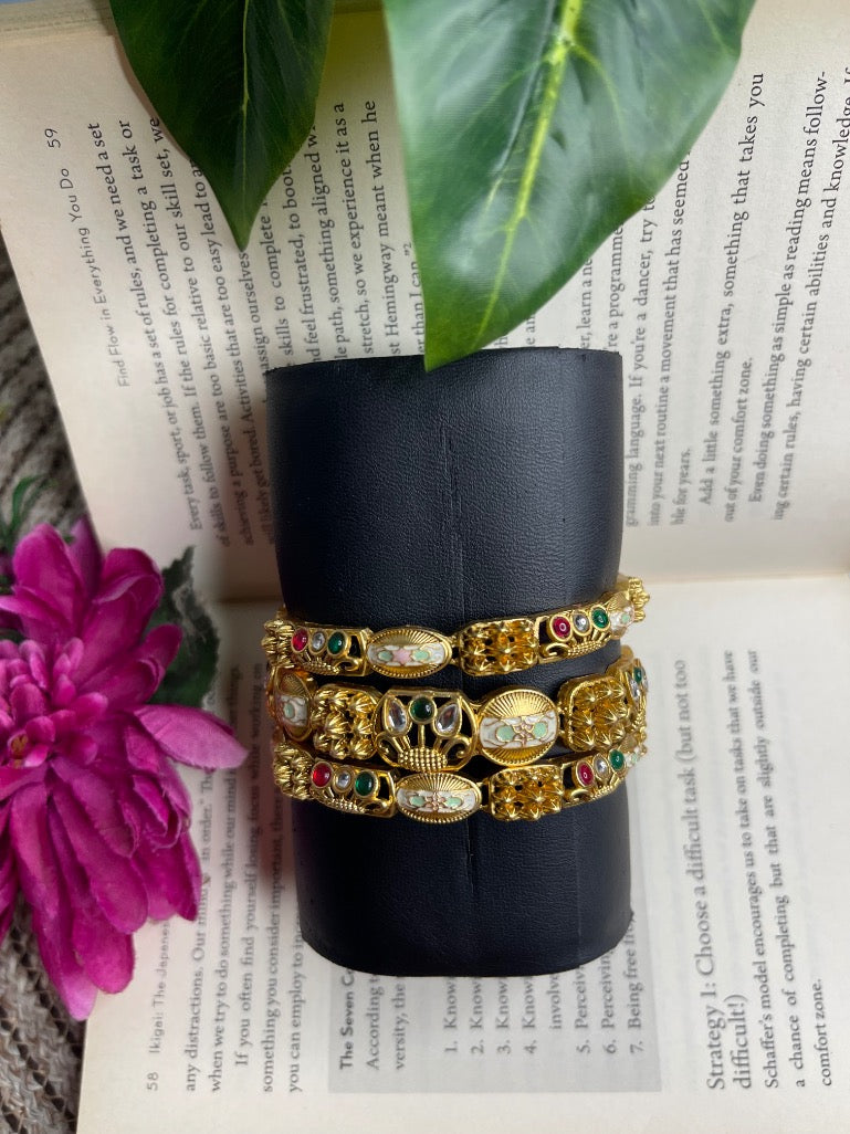 Taruna Multicolour Heritage Bangles (Pair)