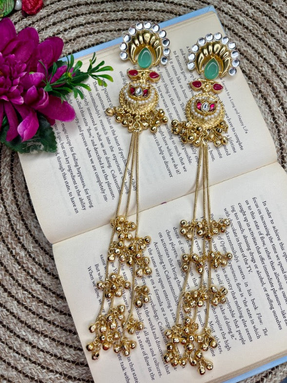 Kiara Mint Kashmiri Earrings