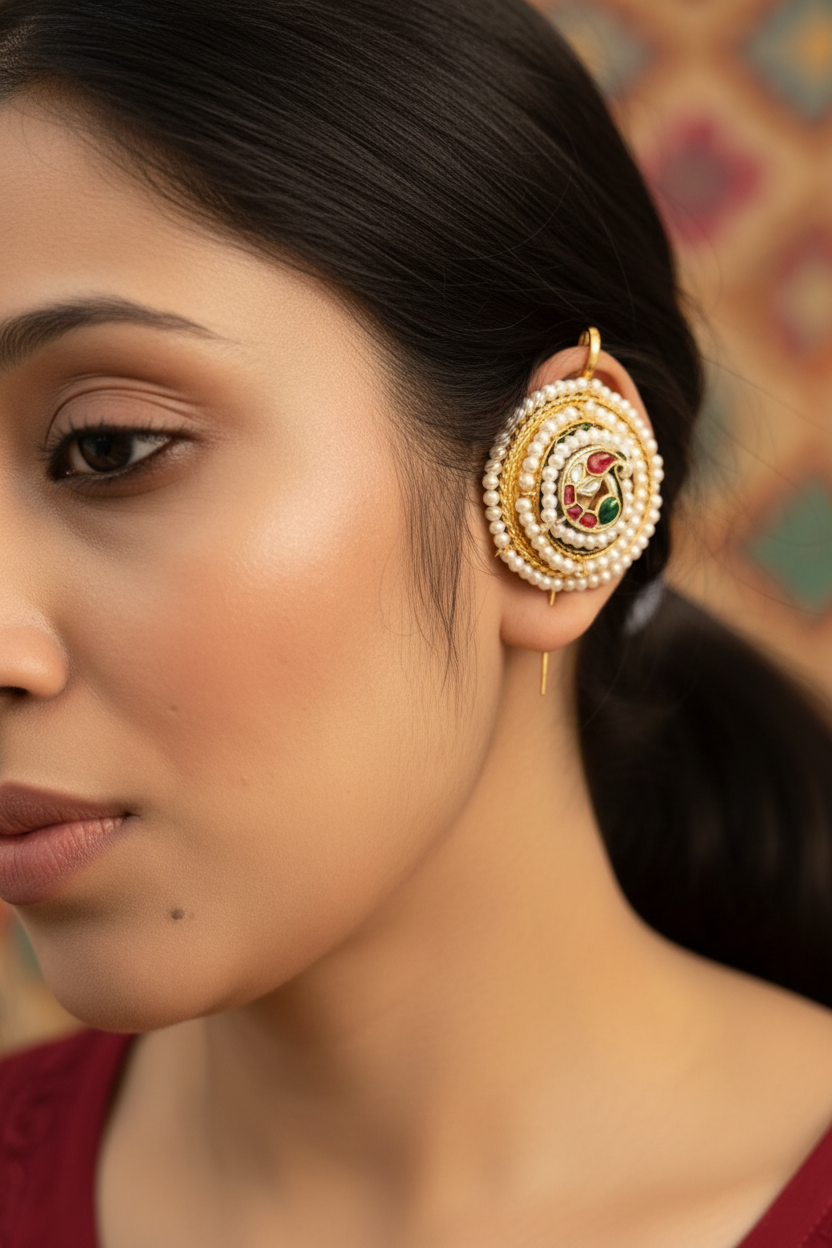 Noor Pearl Heritage Earcuff