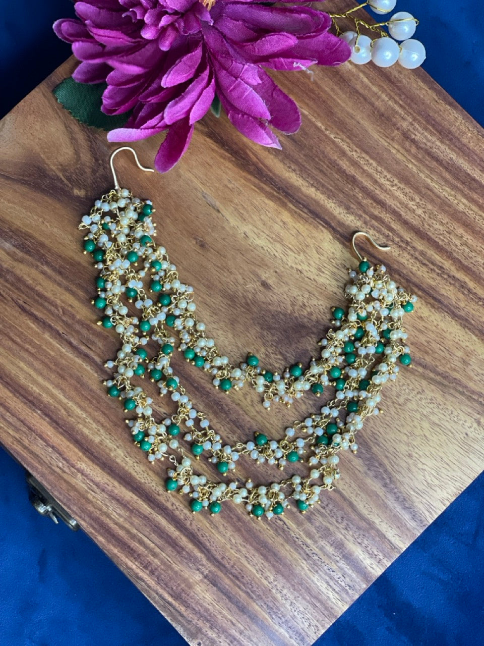 Emerald Pearl Hair Accessory