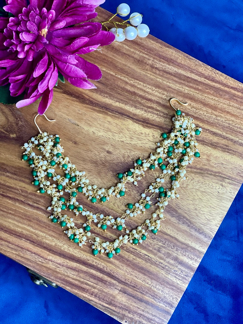 Emerald Pearl Hair Accessory