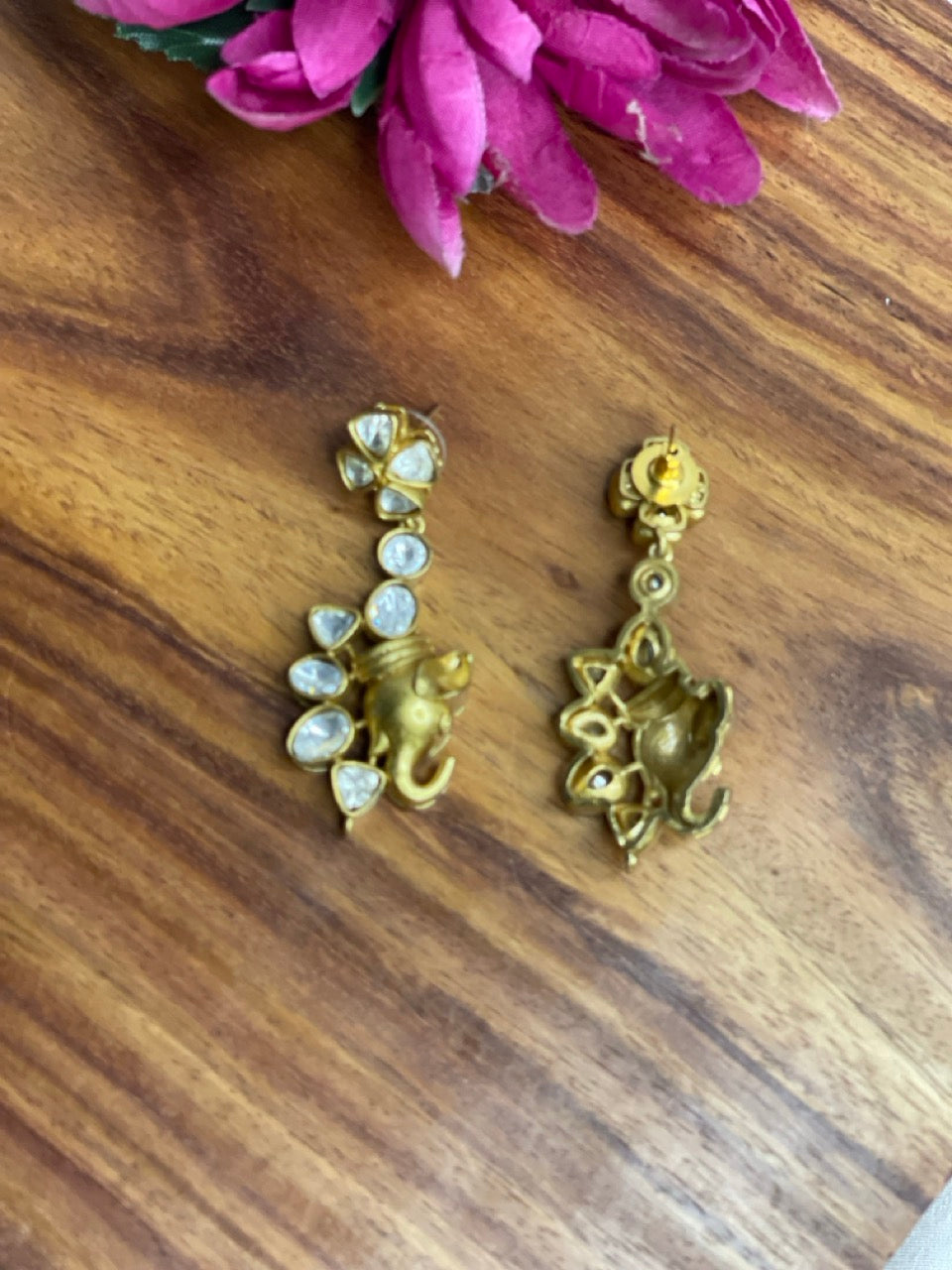 Ganesha Kundan Earrings