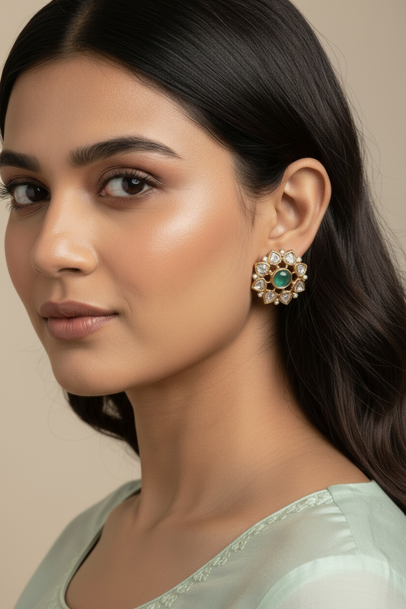 Mint Chandrika Ethnic Studies Earrings