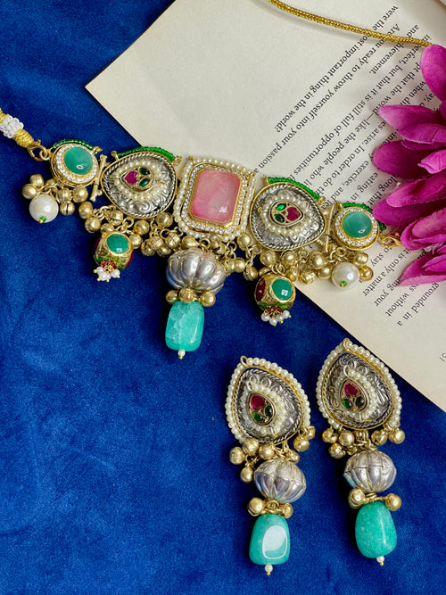 Blush Mint Heritage Choker Set