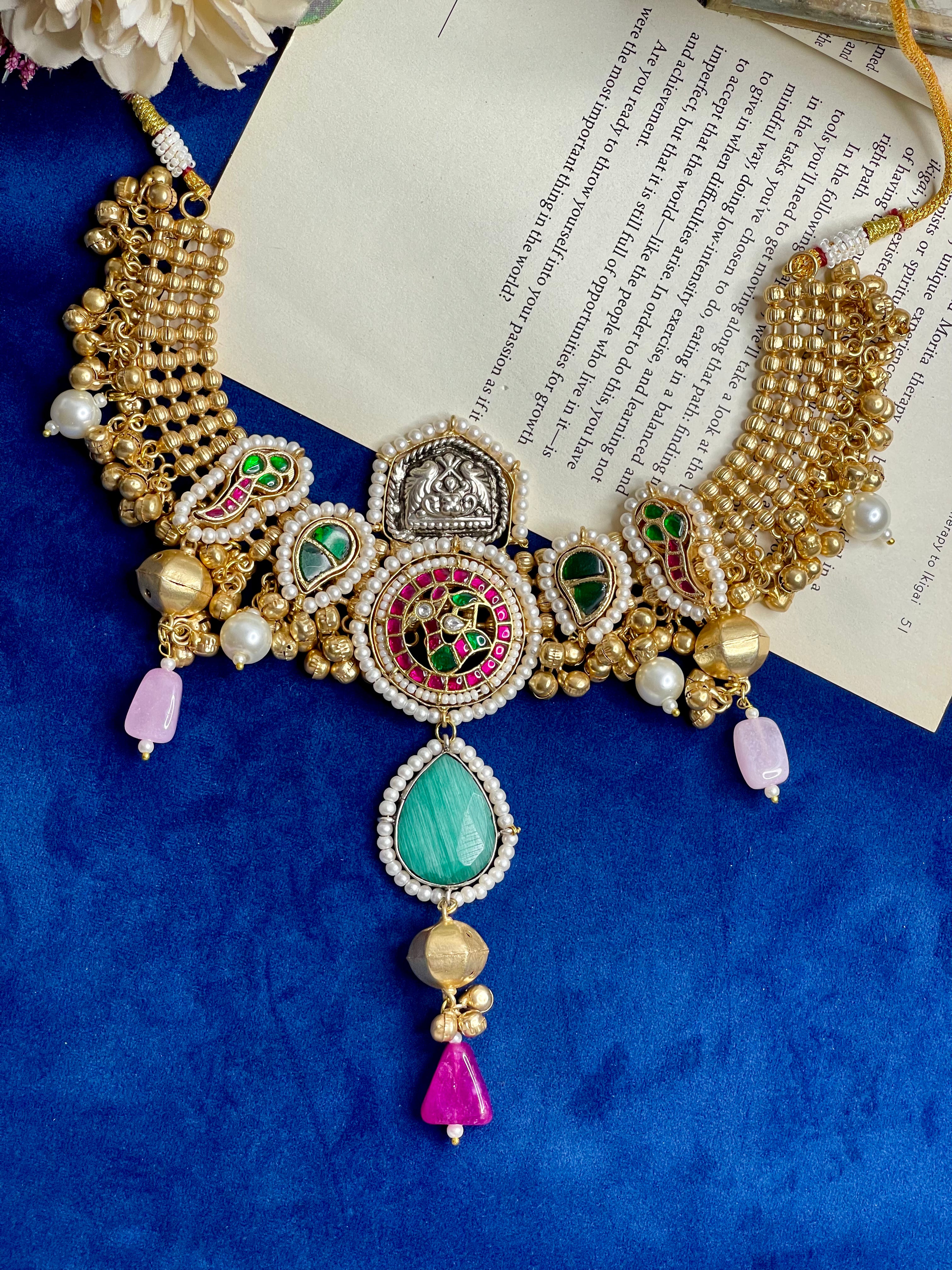 Gulbahar Kashmiri Ghunghroo Choker Set