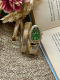 Golden Green Dial Serpent Spiral Watch