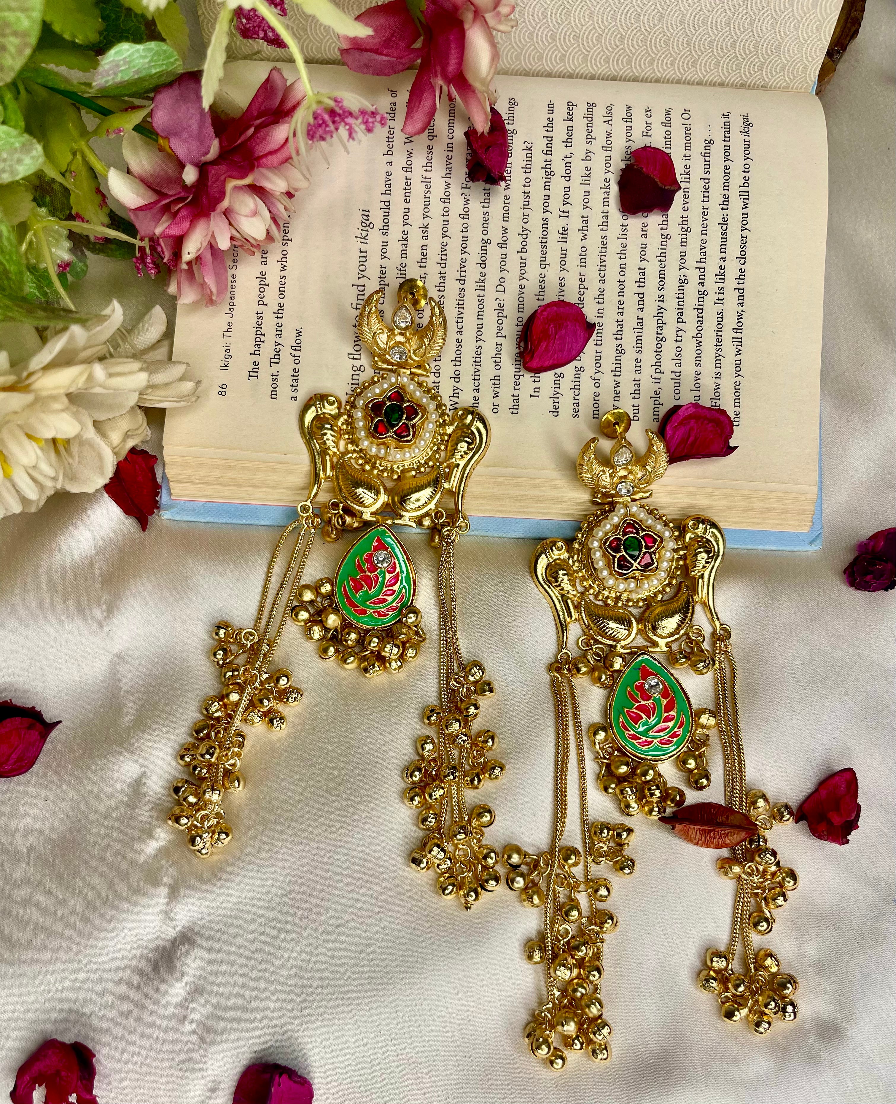 Multi Noor Kashmiri Dejhoor Earrings