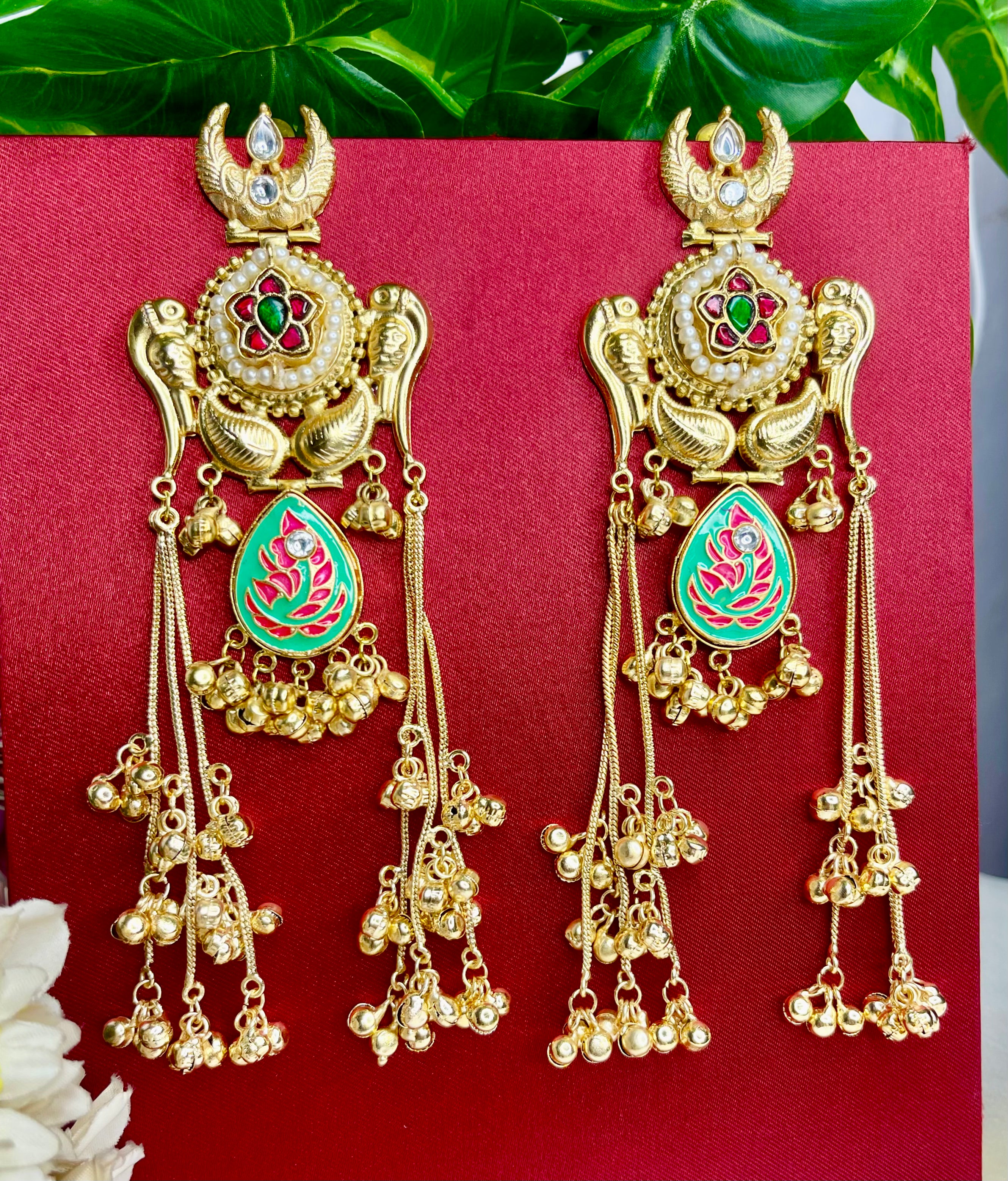 Multi Noor Kashmiri Dejhoor Earrings