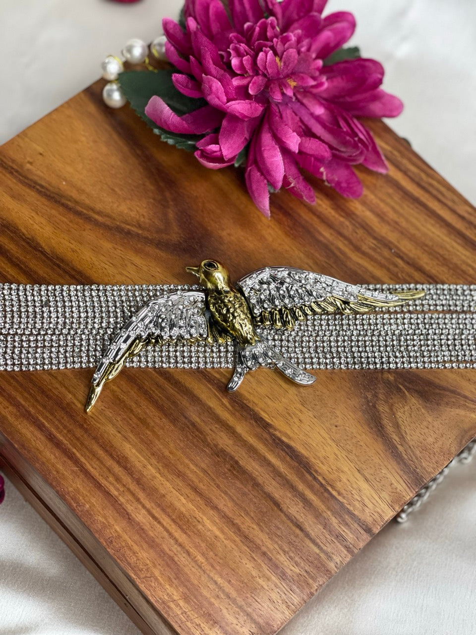 Silver Eagle Statement Choker