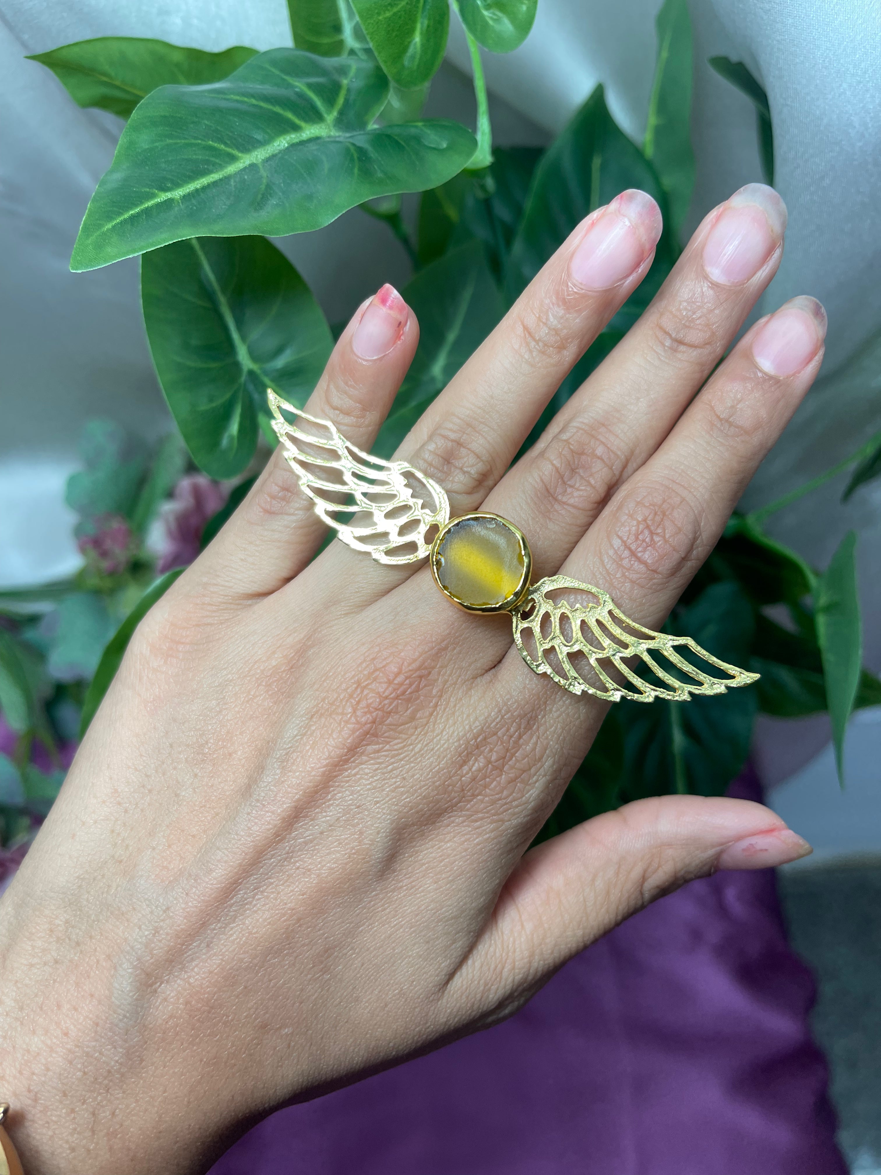 Yellow Wings Ring