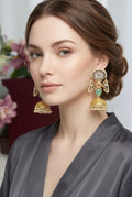 Mint Zivara Kashmiri Jhumki Fusion Earrings