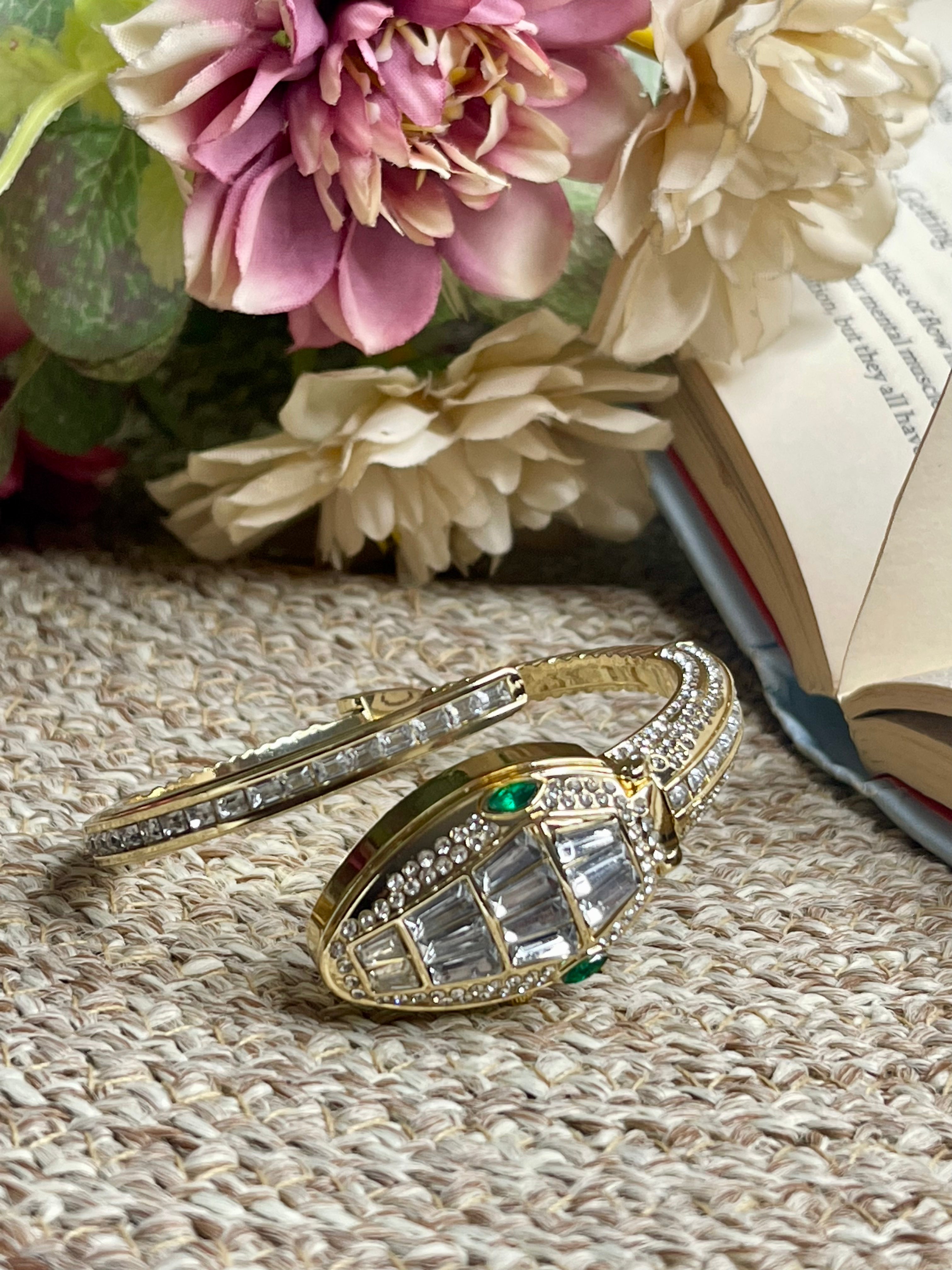 White Snake Bracelet Watch