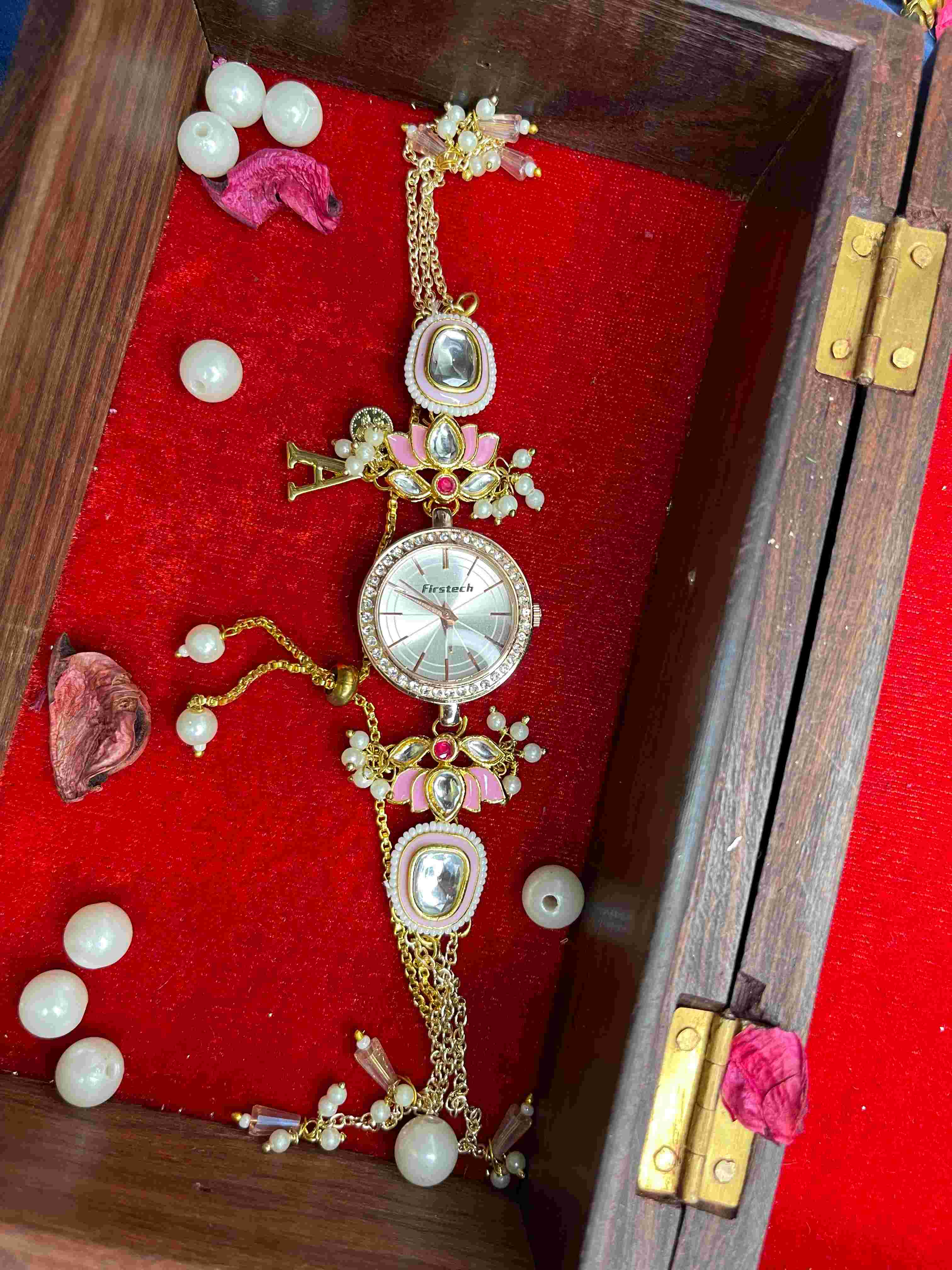 Pink Lotus Kashmiri Watch