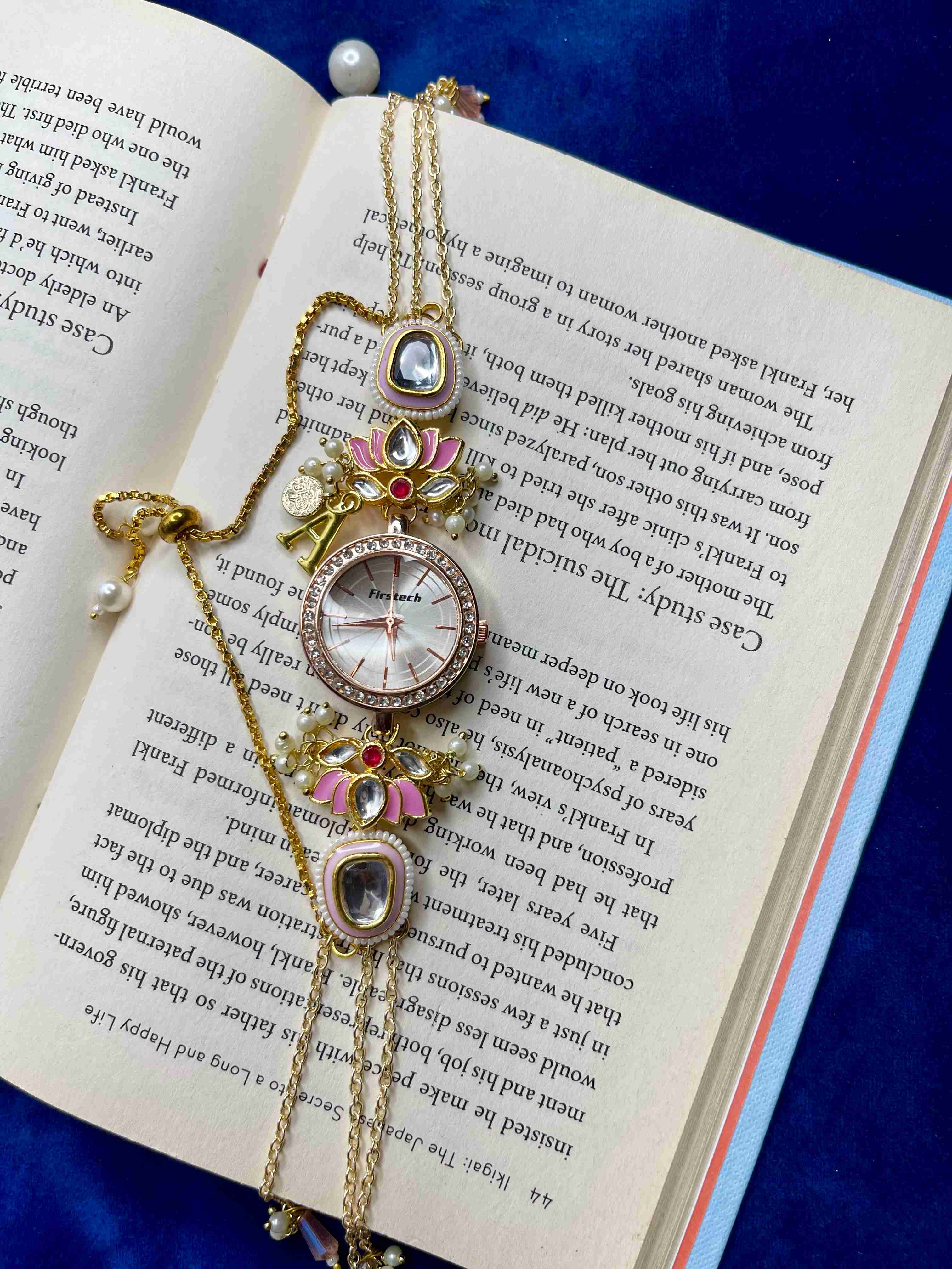 Pink Lotus Kashmiri Watch