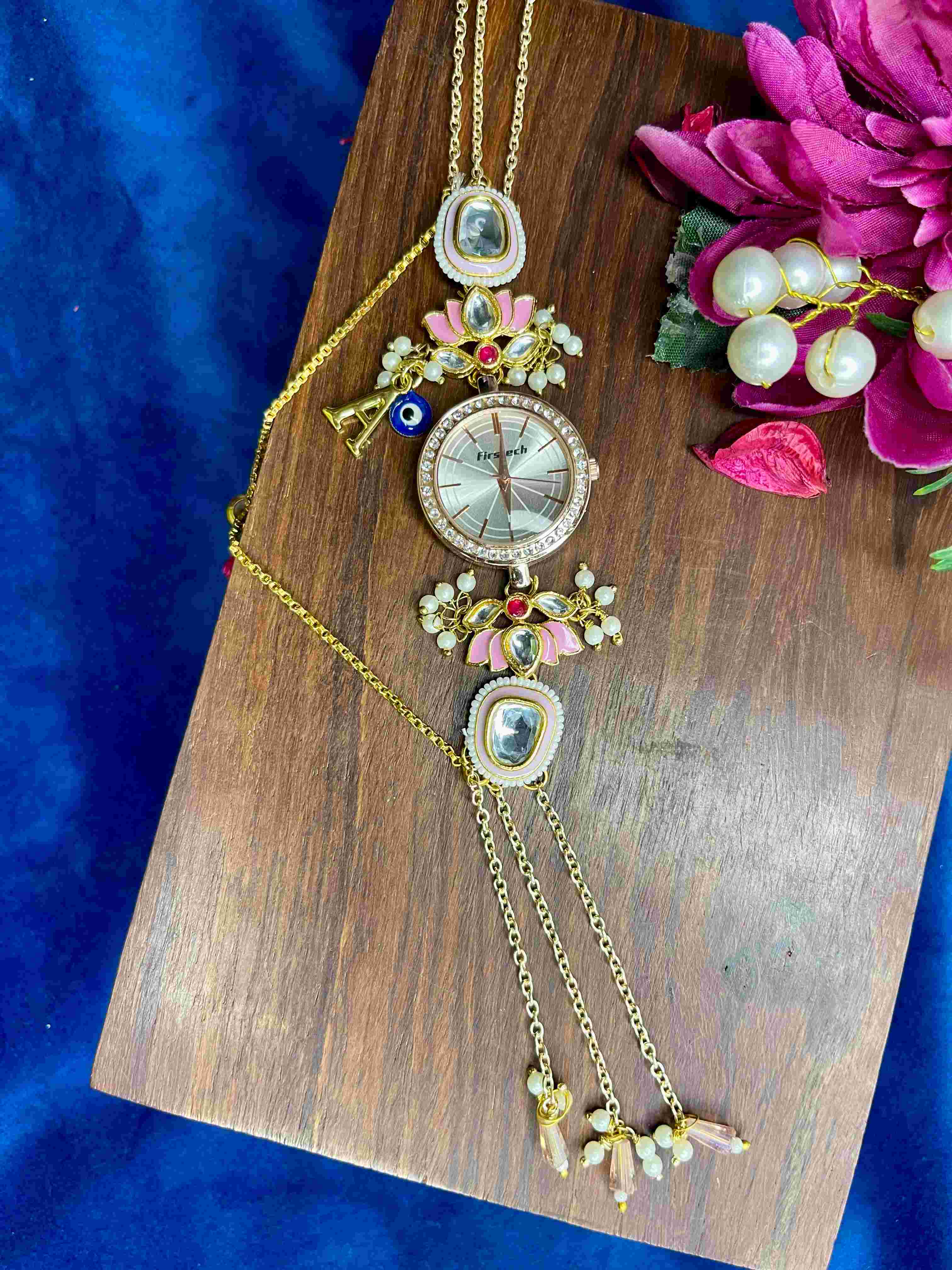 Pink Lotus Kashmiri Watch