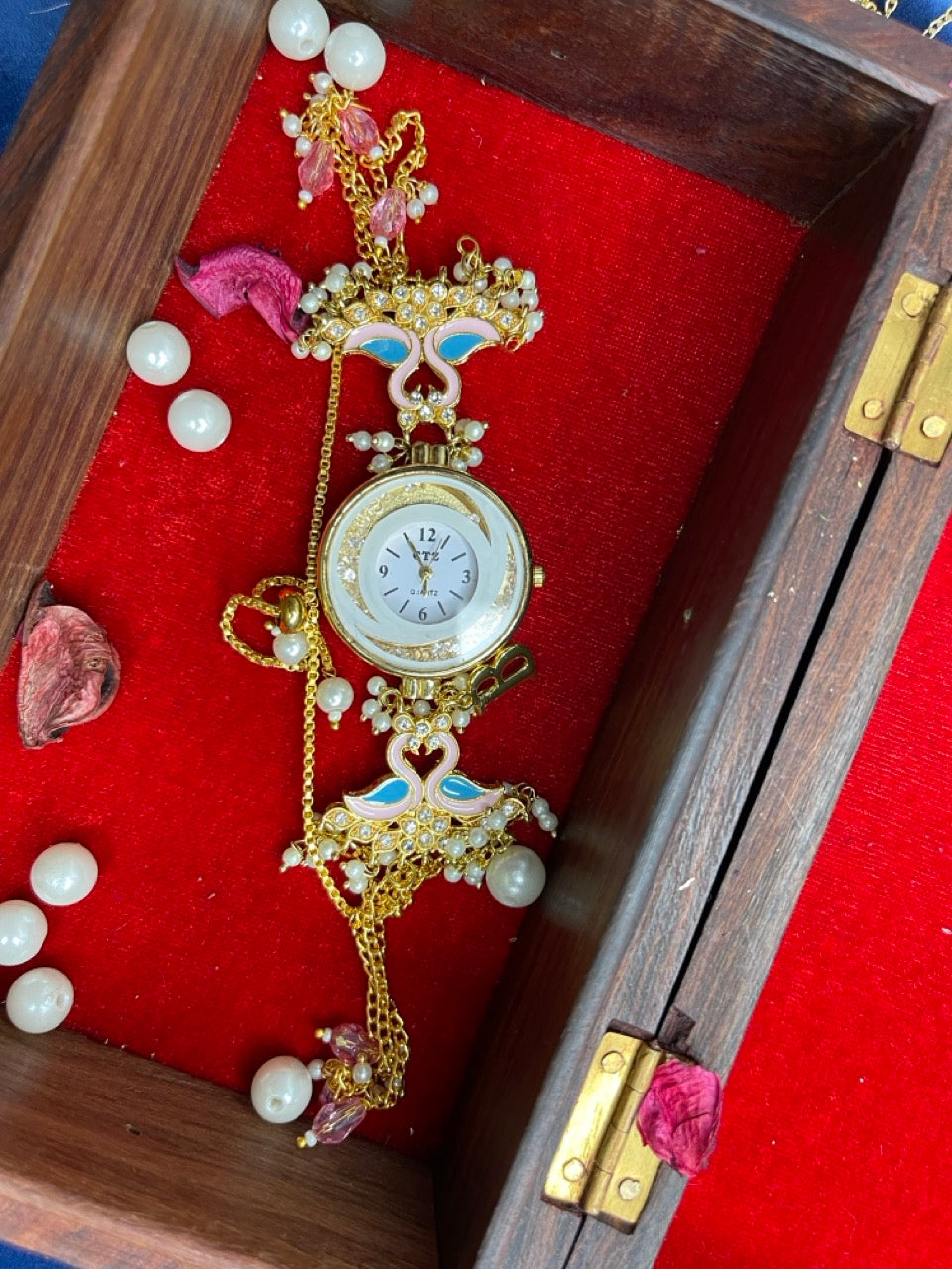 Pink Swan Kashmiri Watch