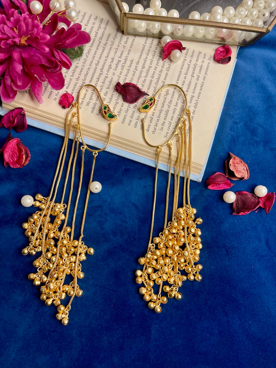 Multi Rangrez Kashmiri Earcuff Earrings