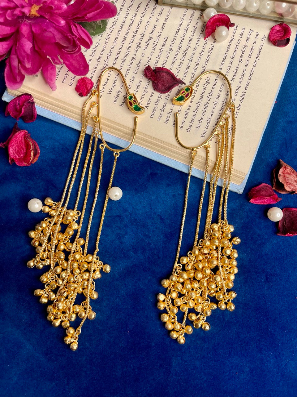Multi Rangrez Kashmiri Earcuff Earrings