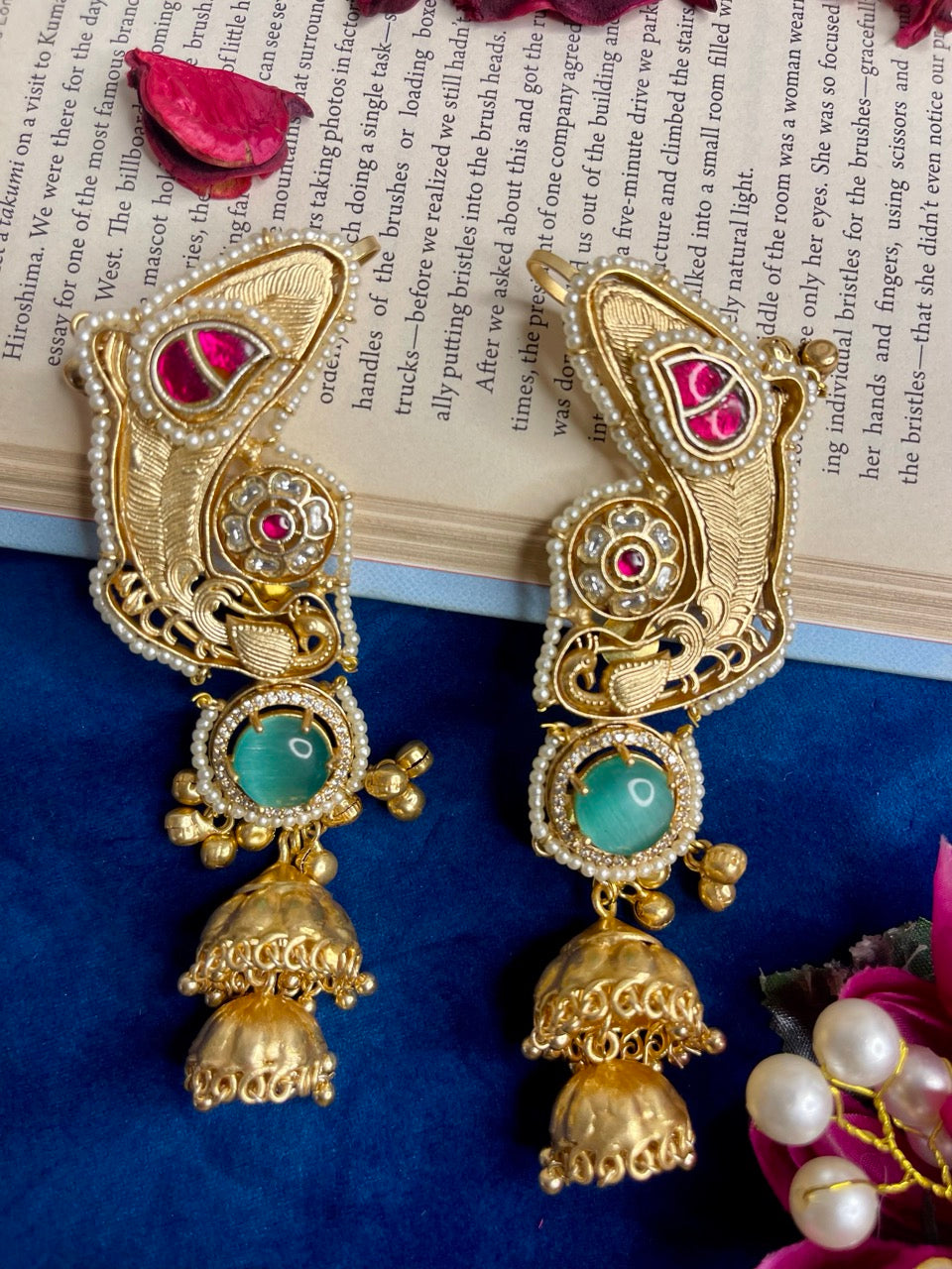 Mint Riwaayat Kashmiri Earcuff Earrings