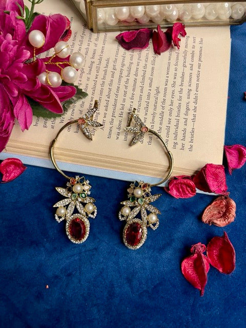 Ruby Roshani Earcuff Earings