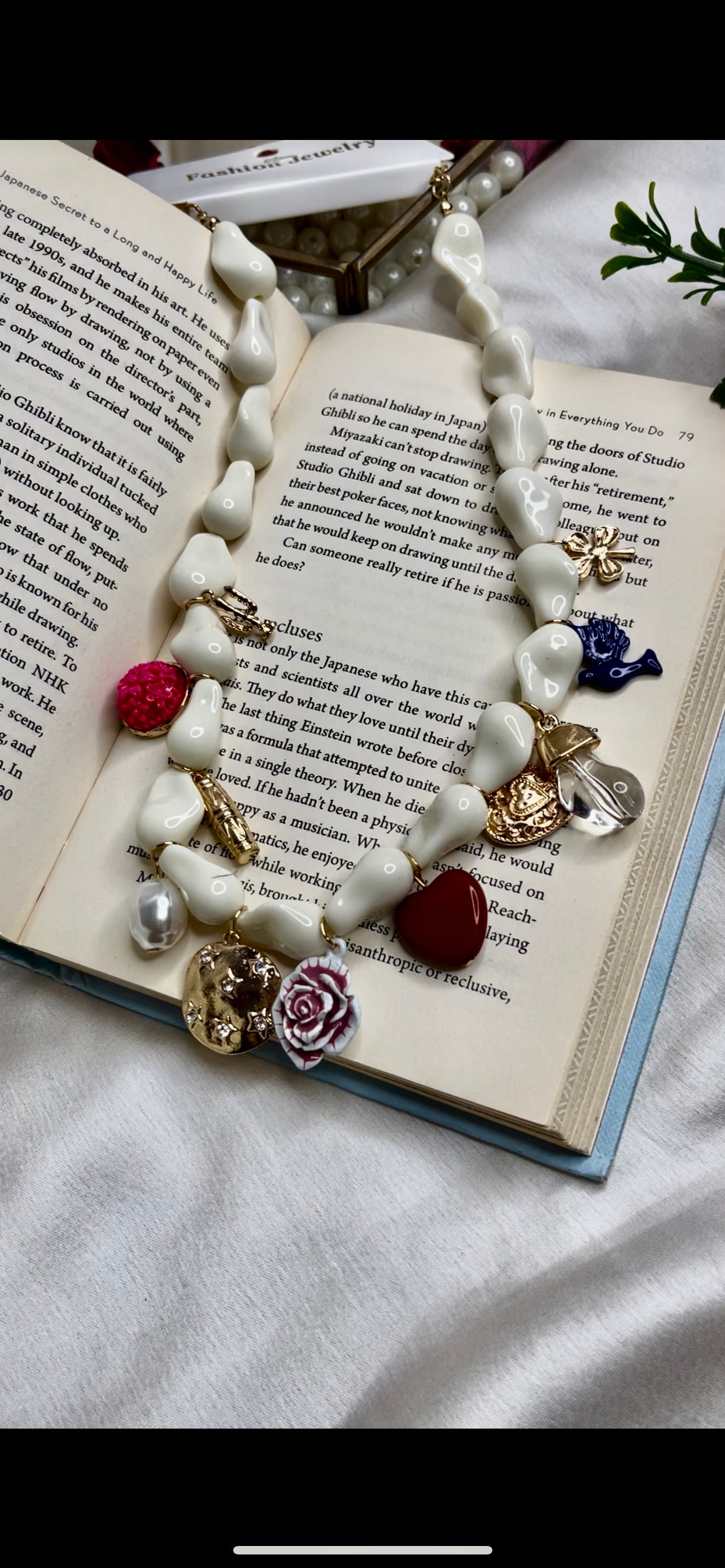 Ivory Muse Charm Necklace