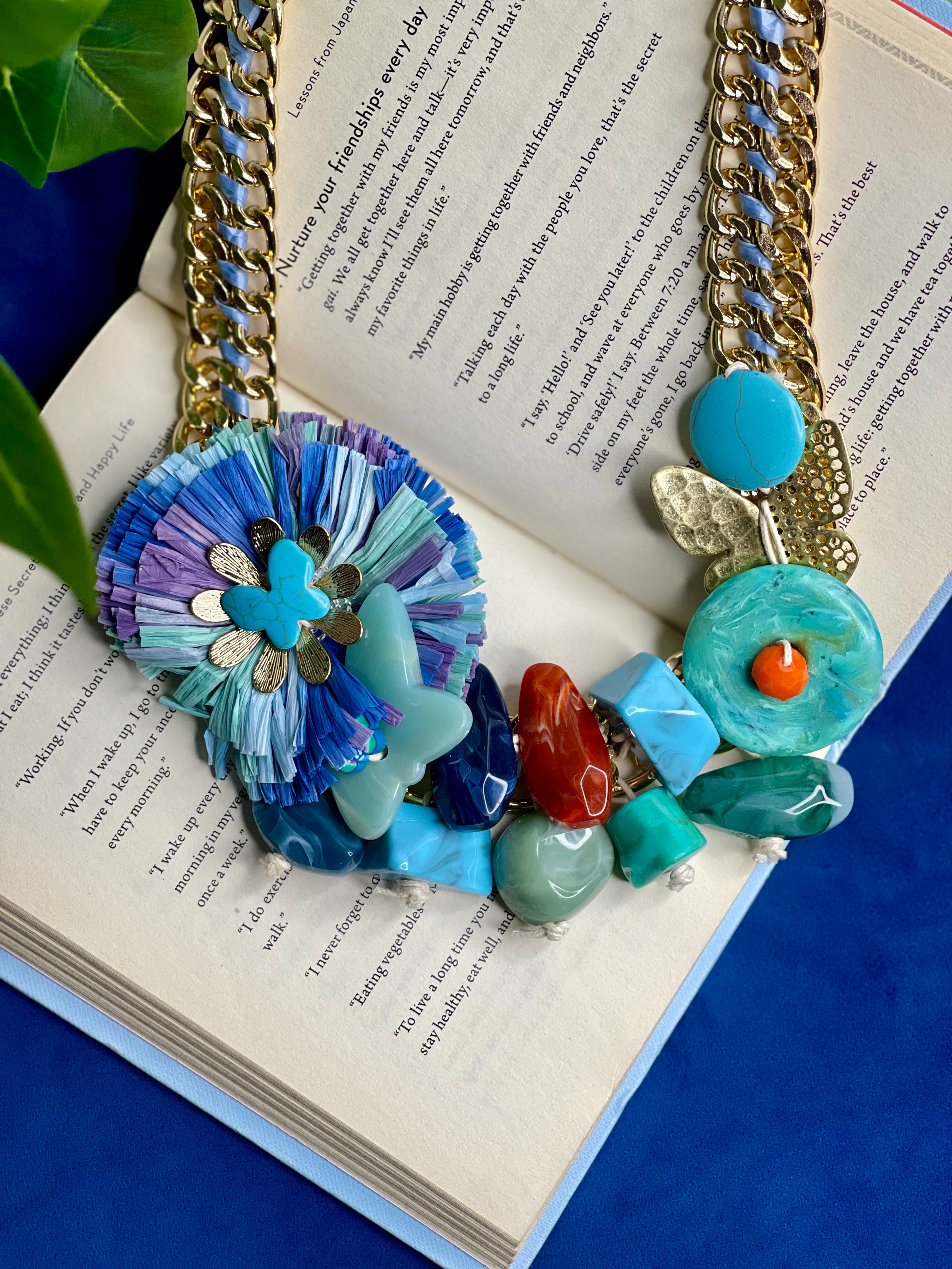 Blue Ocean Statement Necklace