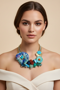 Blue Ocean Statement Necklace