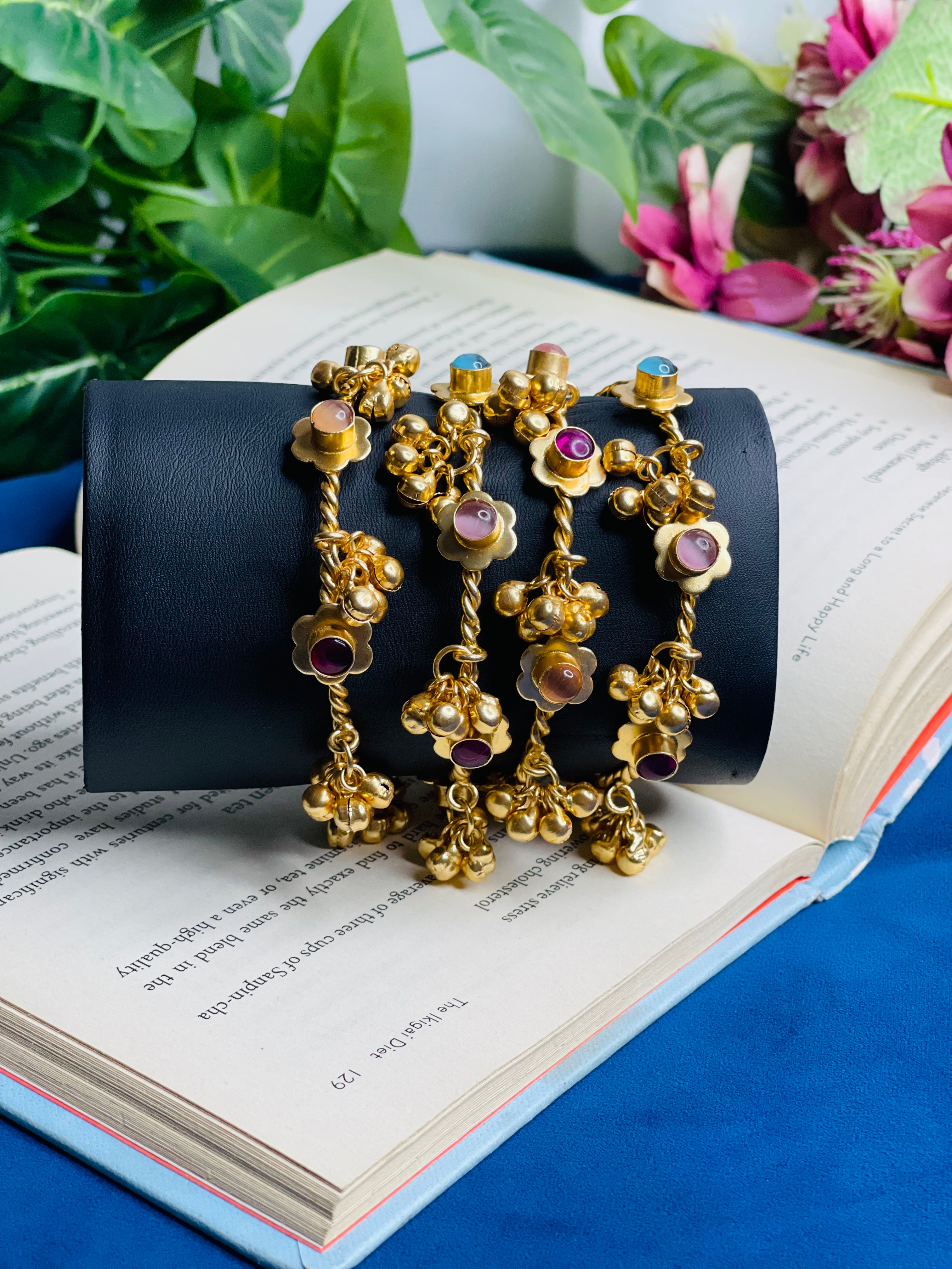 Multi Gulnaar Ghungroo Bangles