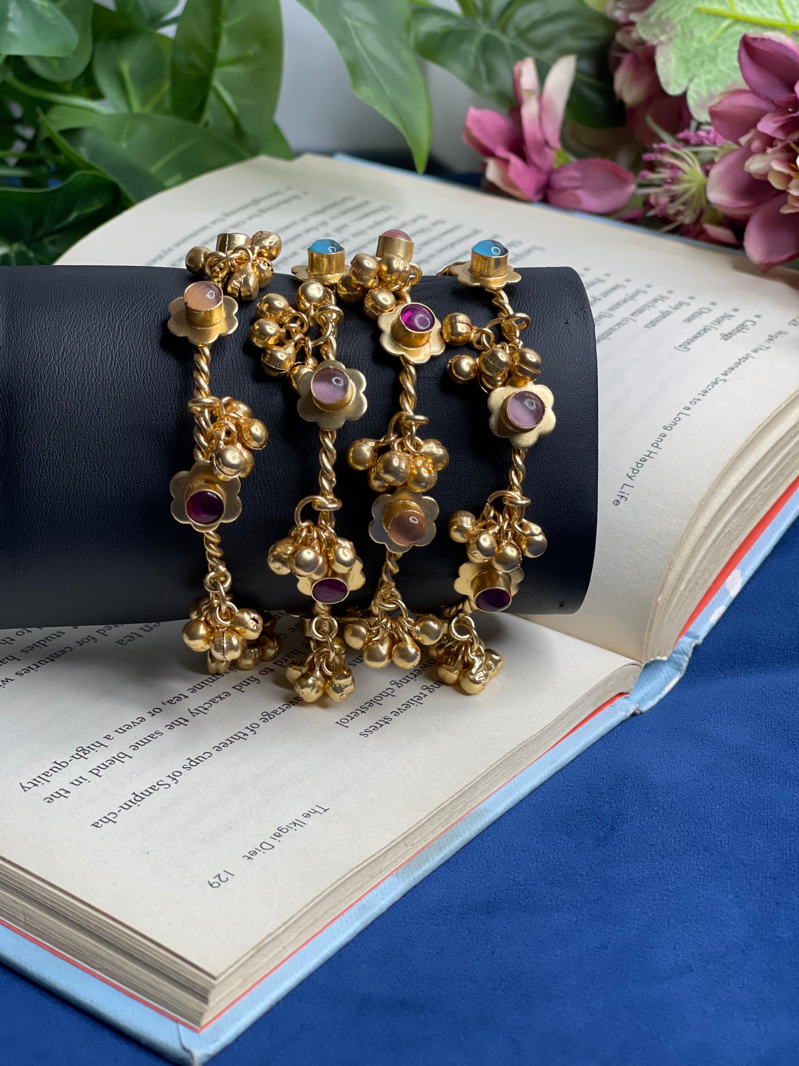 Multi Gulnaar Ghungroo Bangles