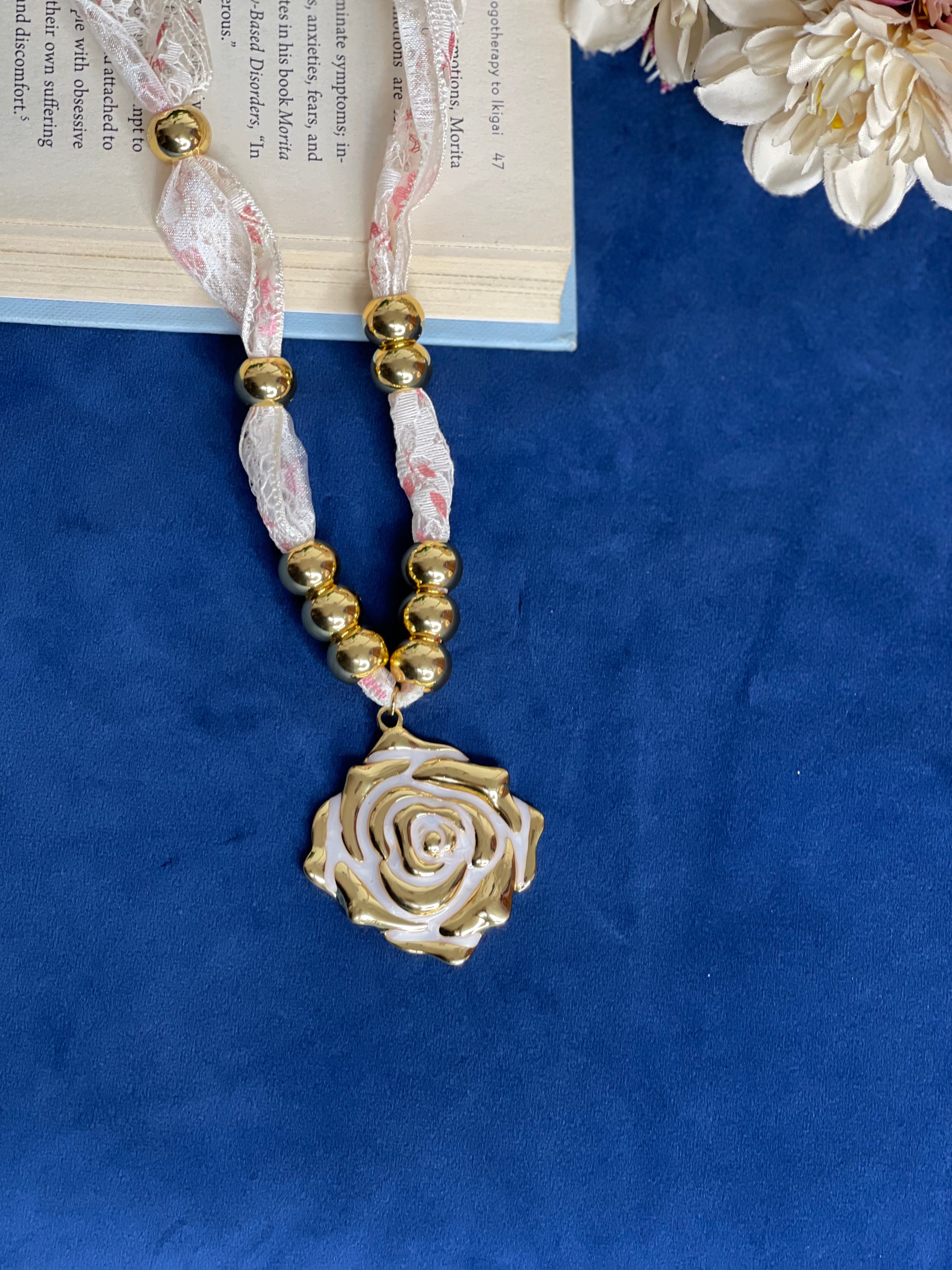 Rose Bloom Statement Necklace