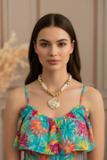 Rose Bloom Statement Necklace