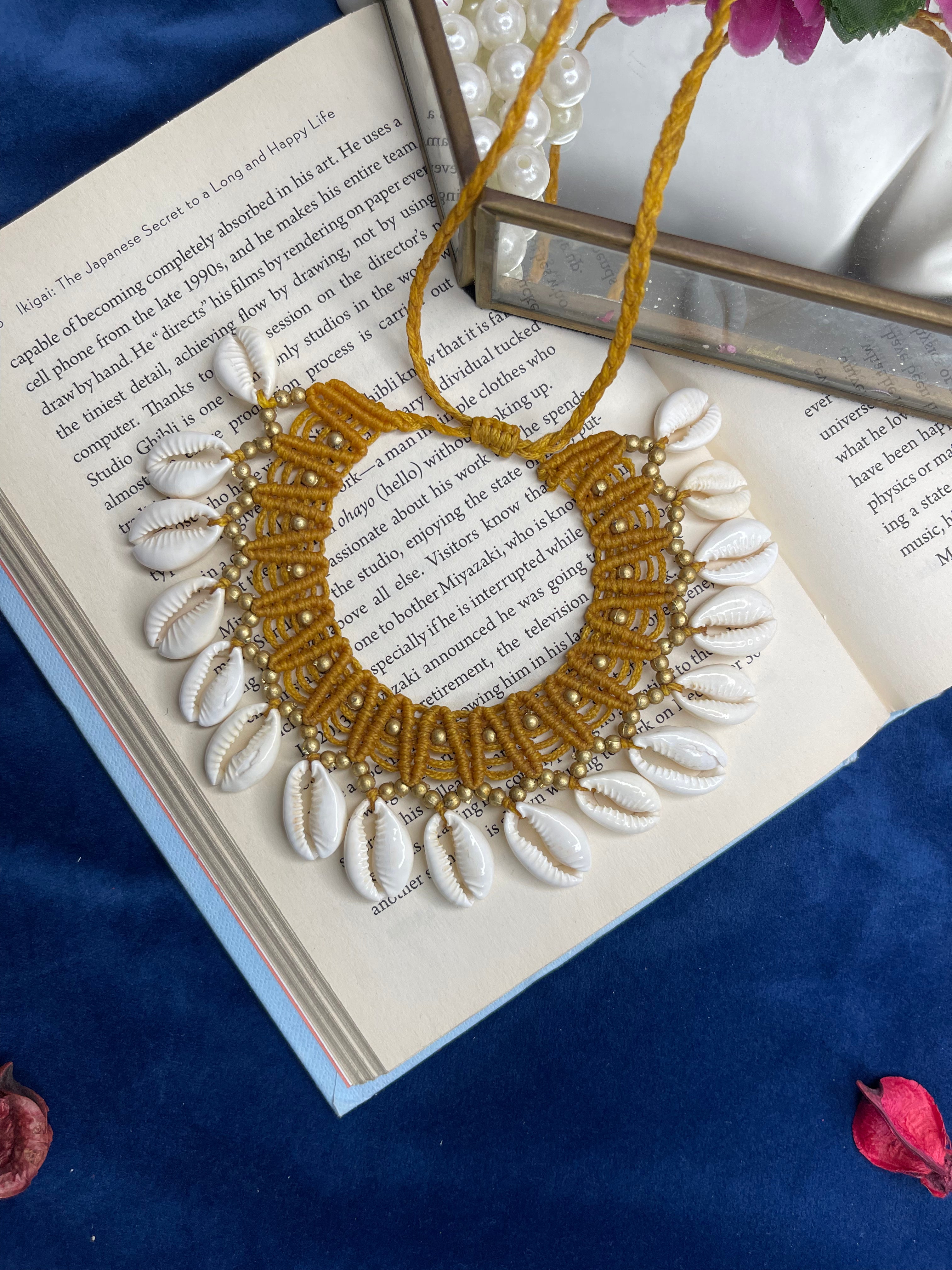 Yellow Ocean Shell Necklace