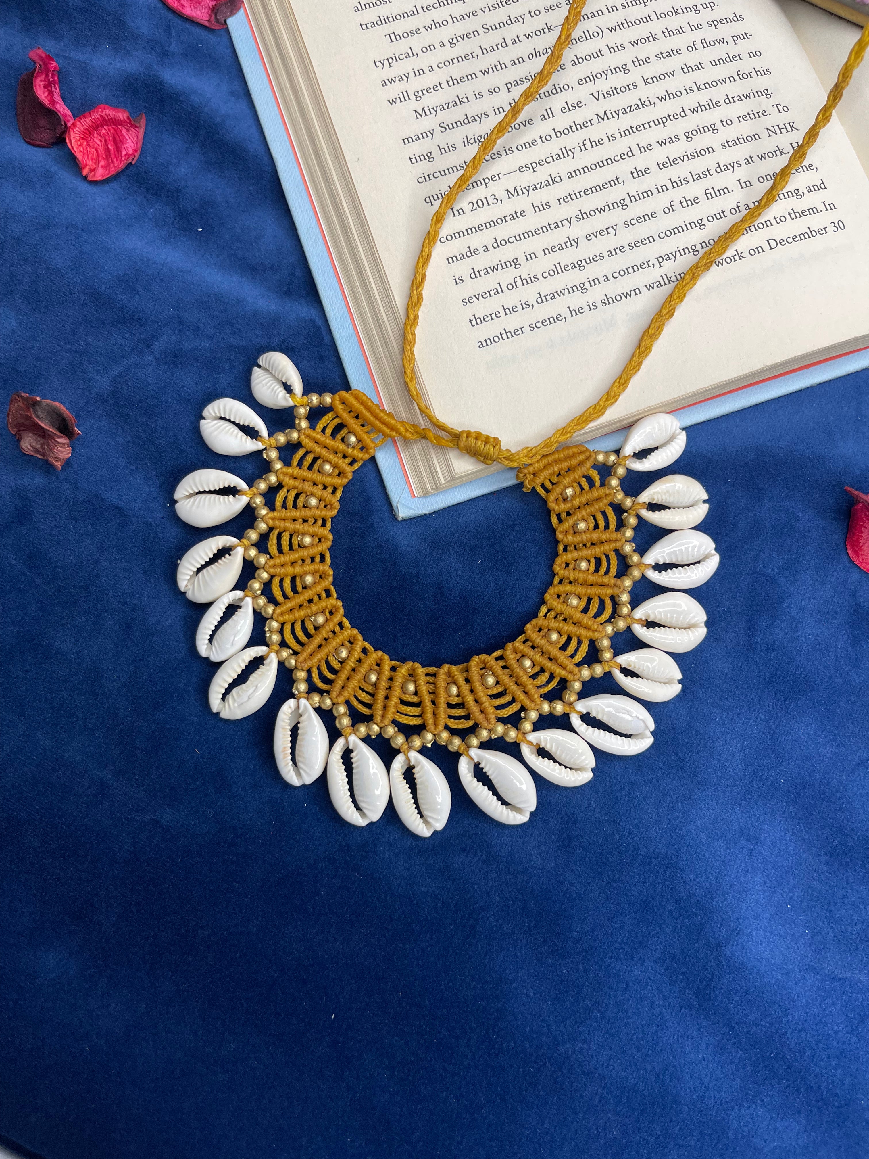 Yellow Ocean Shell Necklace