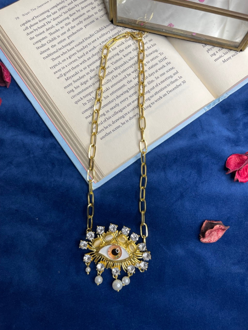 Yellow Evil eye Necklace