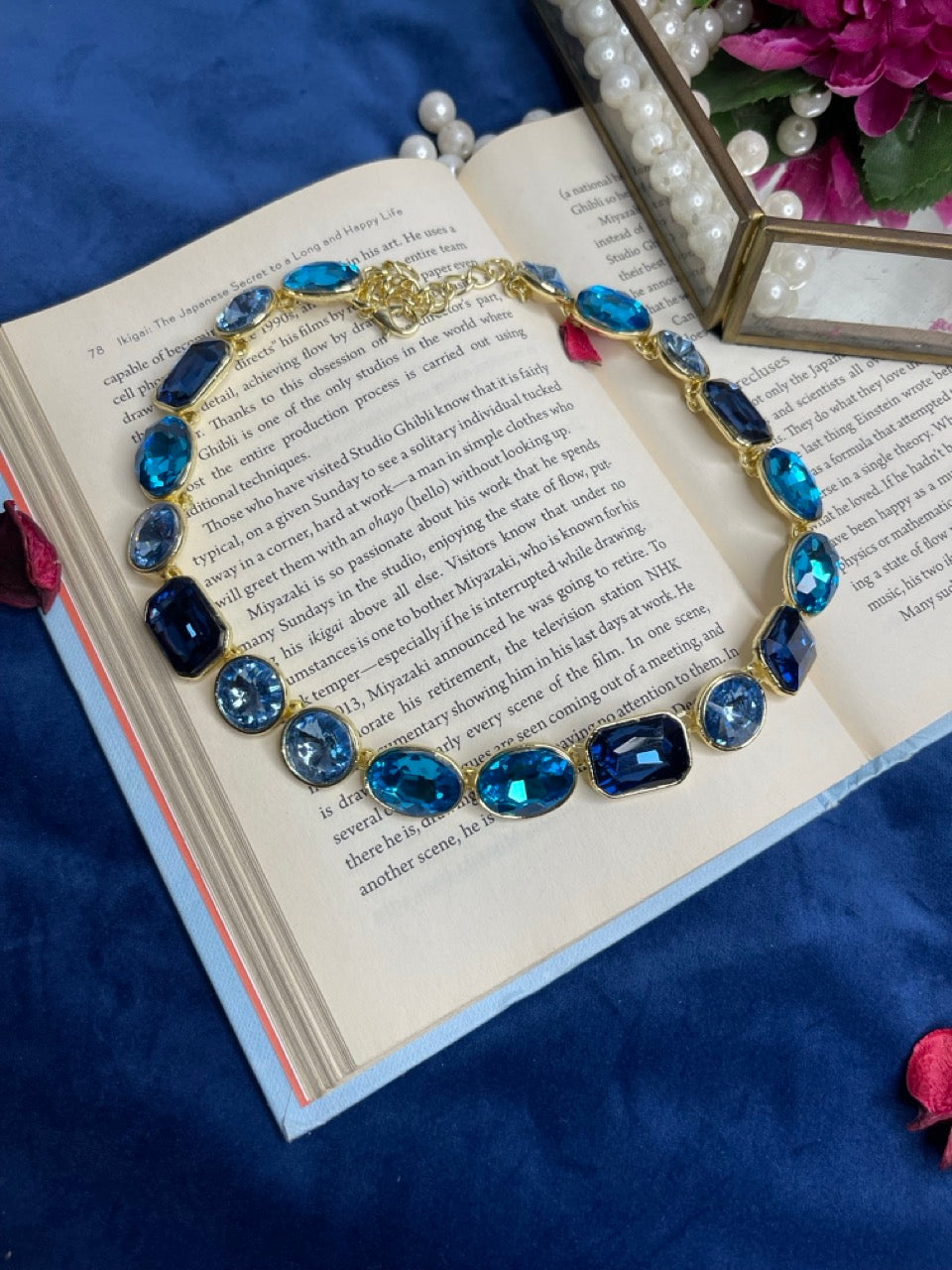 Blue Midnight Glam Necklace