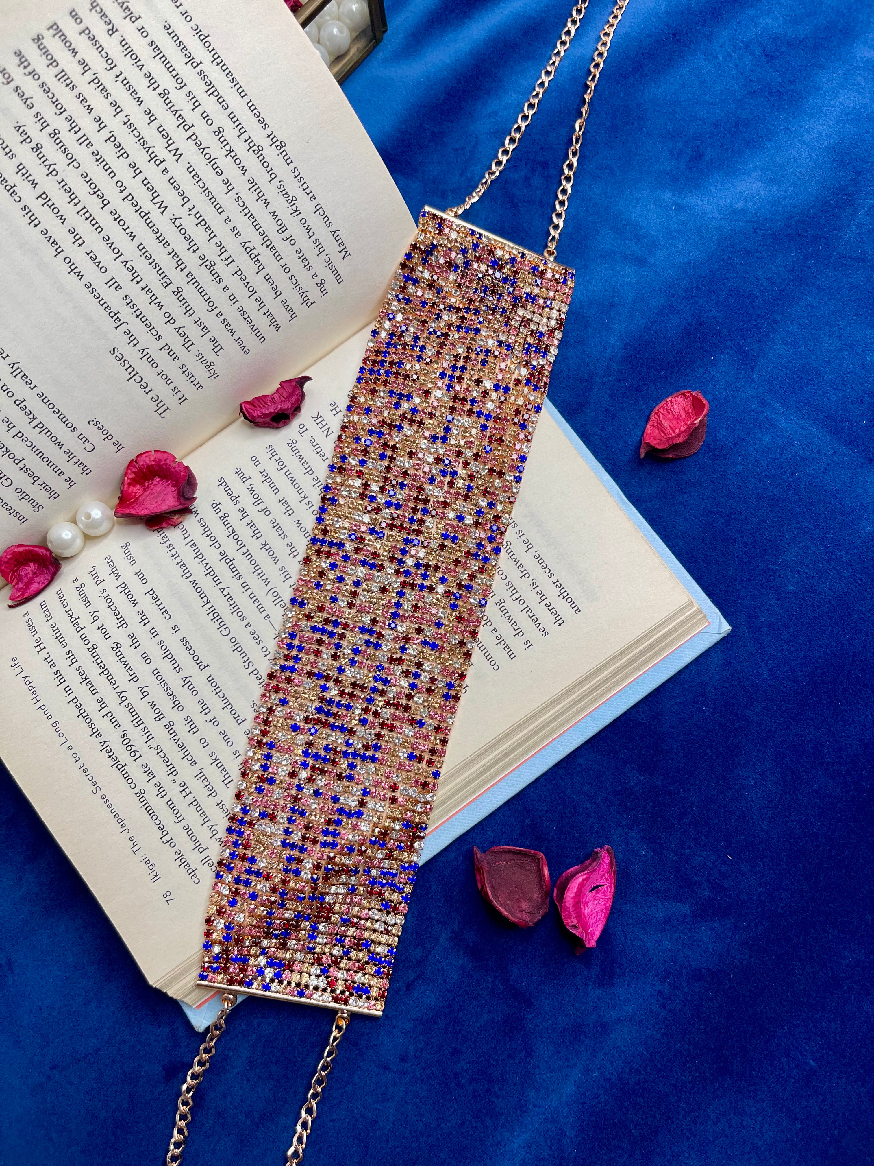 Multi Crystal Mesh Choker