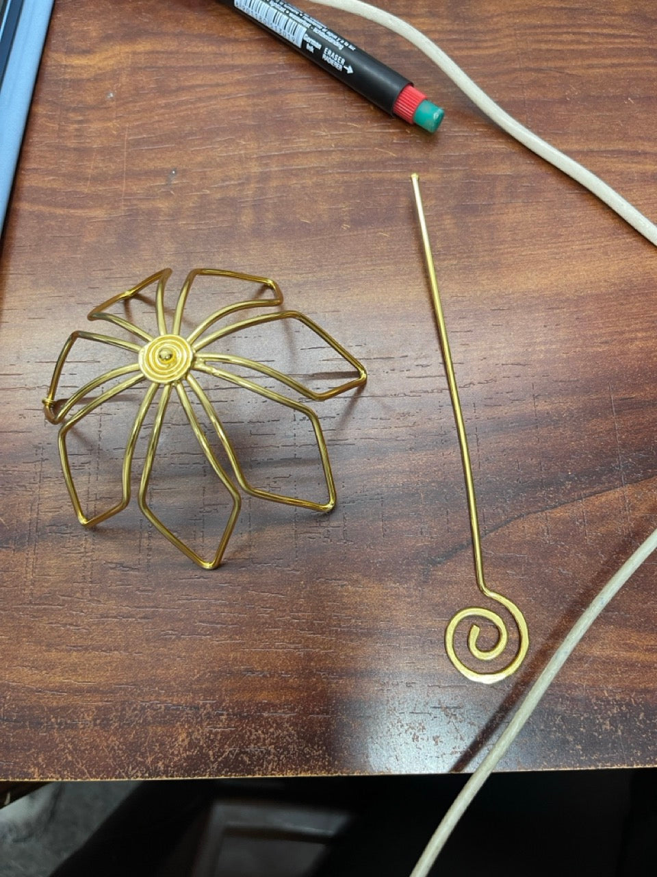 Golden Flower Hair Bun