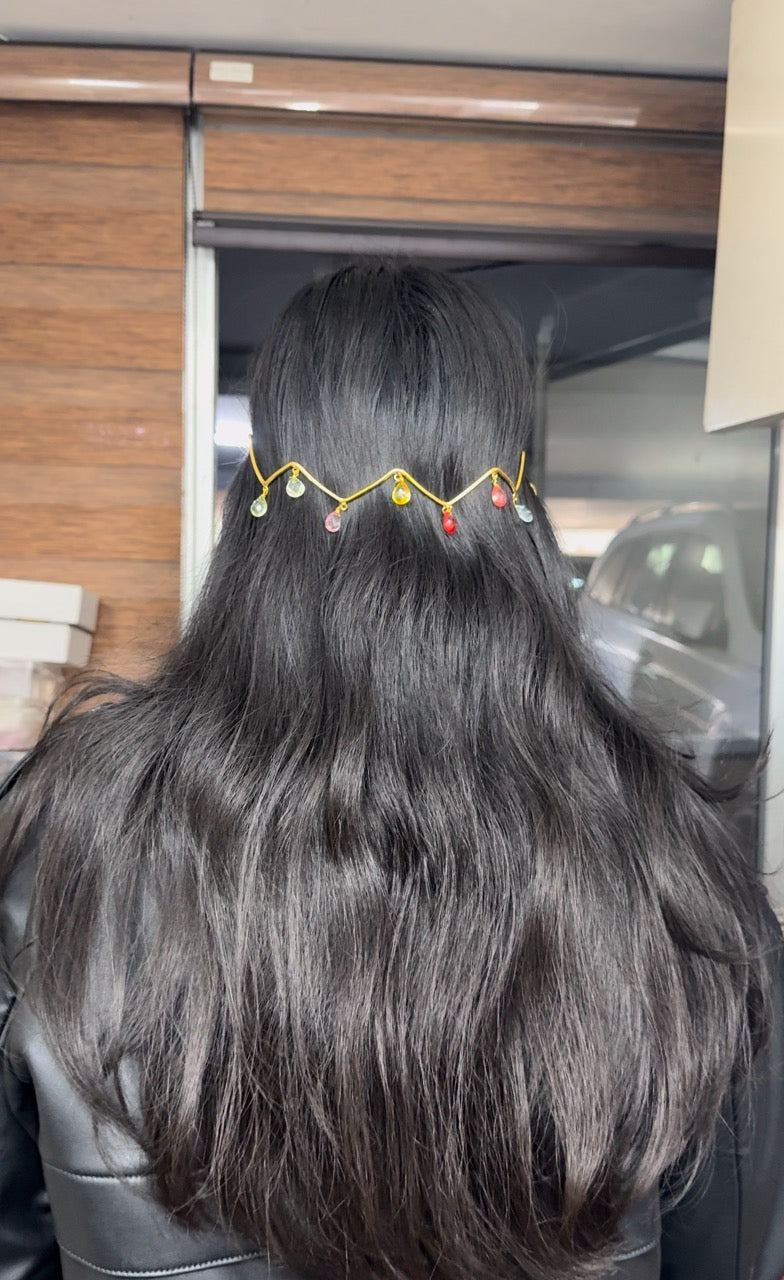 Multi Golden Drops Tiara