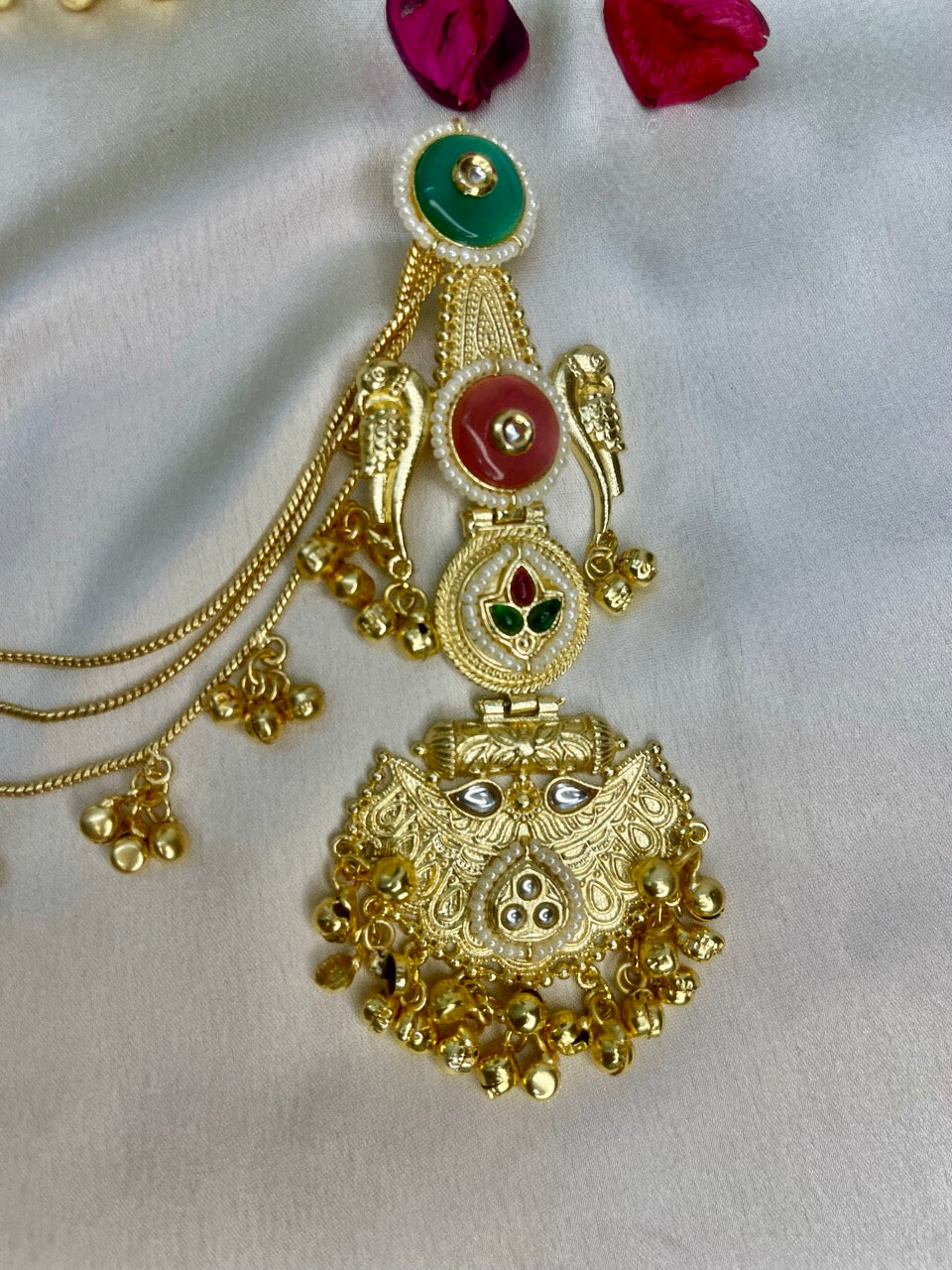 Multi Aabroo Kashmiri Kaanchain Earrings