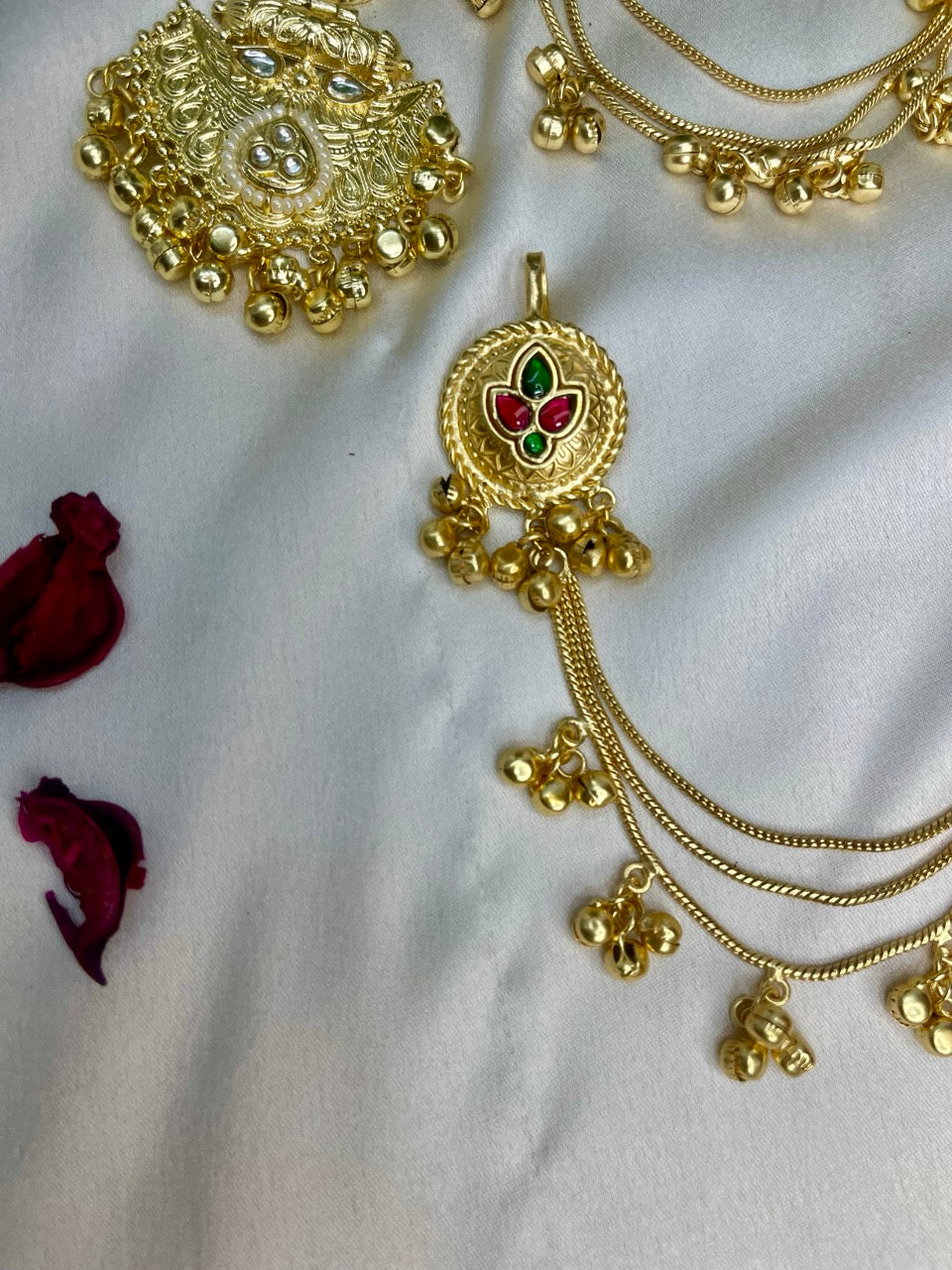 Multi Aabroo Kashmiri Kaanchain Earrings
