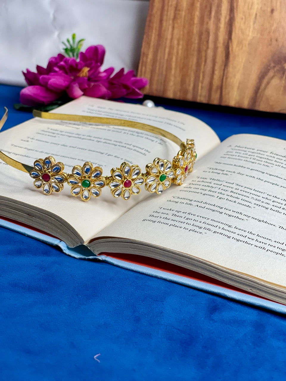 Multi Royal Kundan Hair Band
