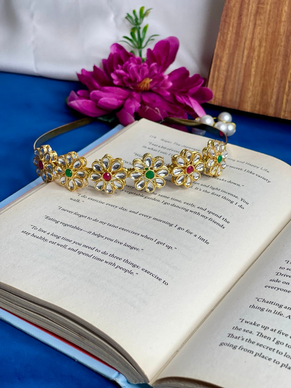 Multi Royal Kundan Hair Band