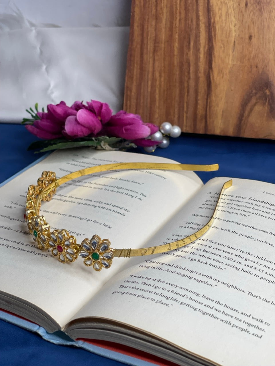 Multi Royal Kundan Hair Band