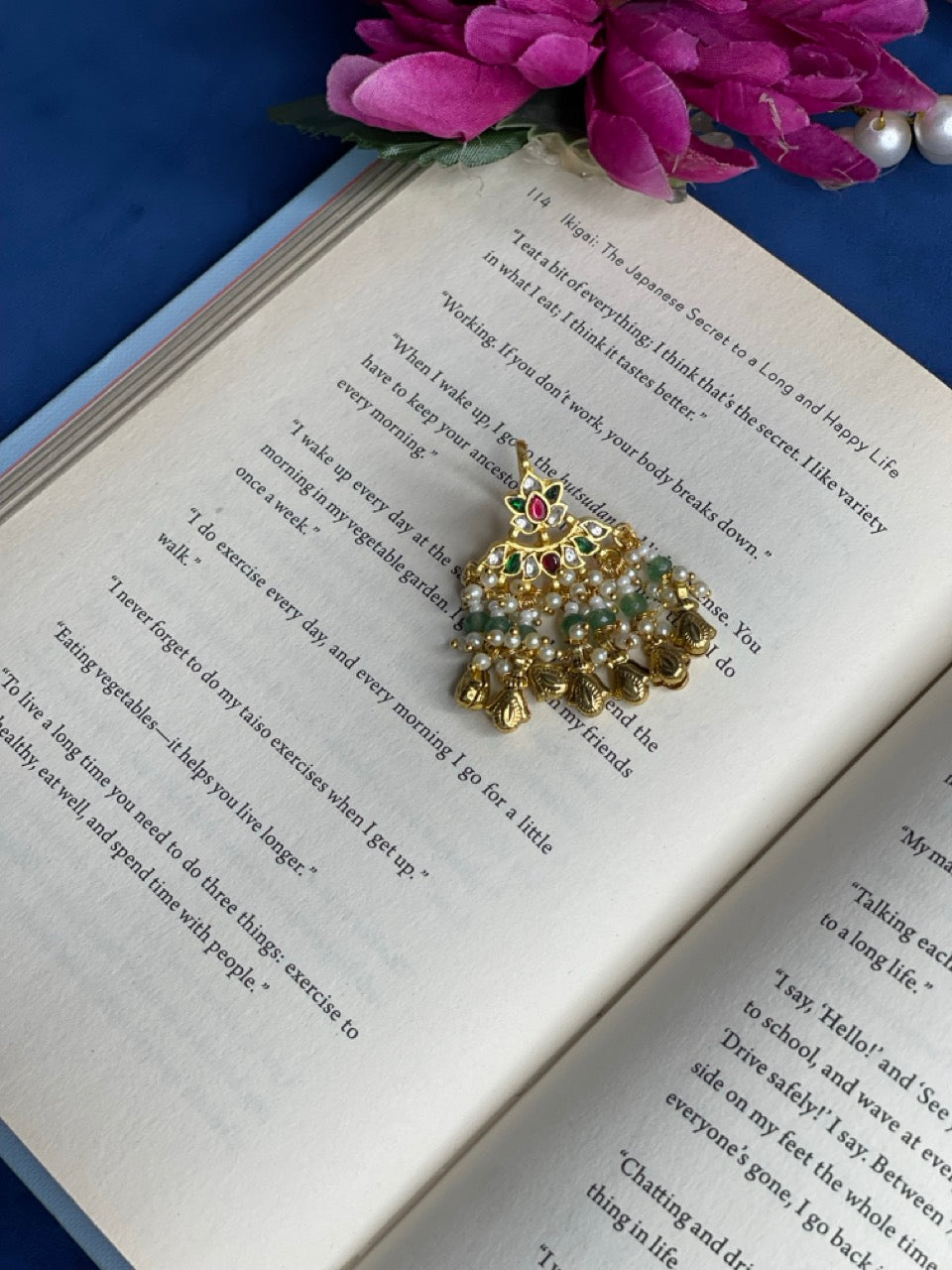 Ghungroo Royal Pearl Cascade Hair pins